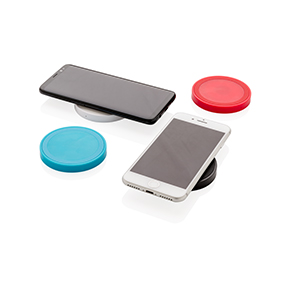 Cargador inalámbrico con anillo de silicona e indicador LED - Hadley Wood - Villanueva de Sigena