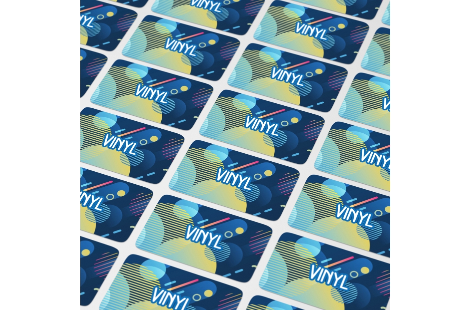 Vinyl Sticker Rectangle 20x10mm