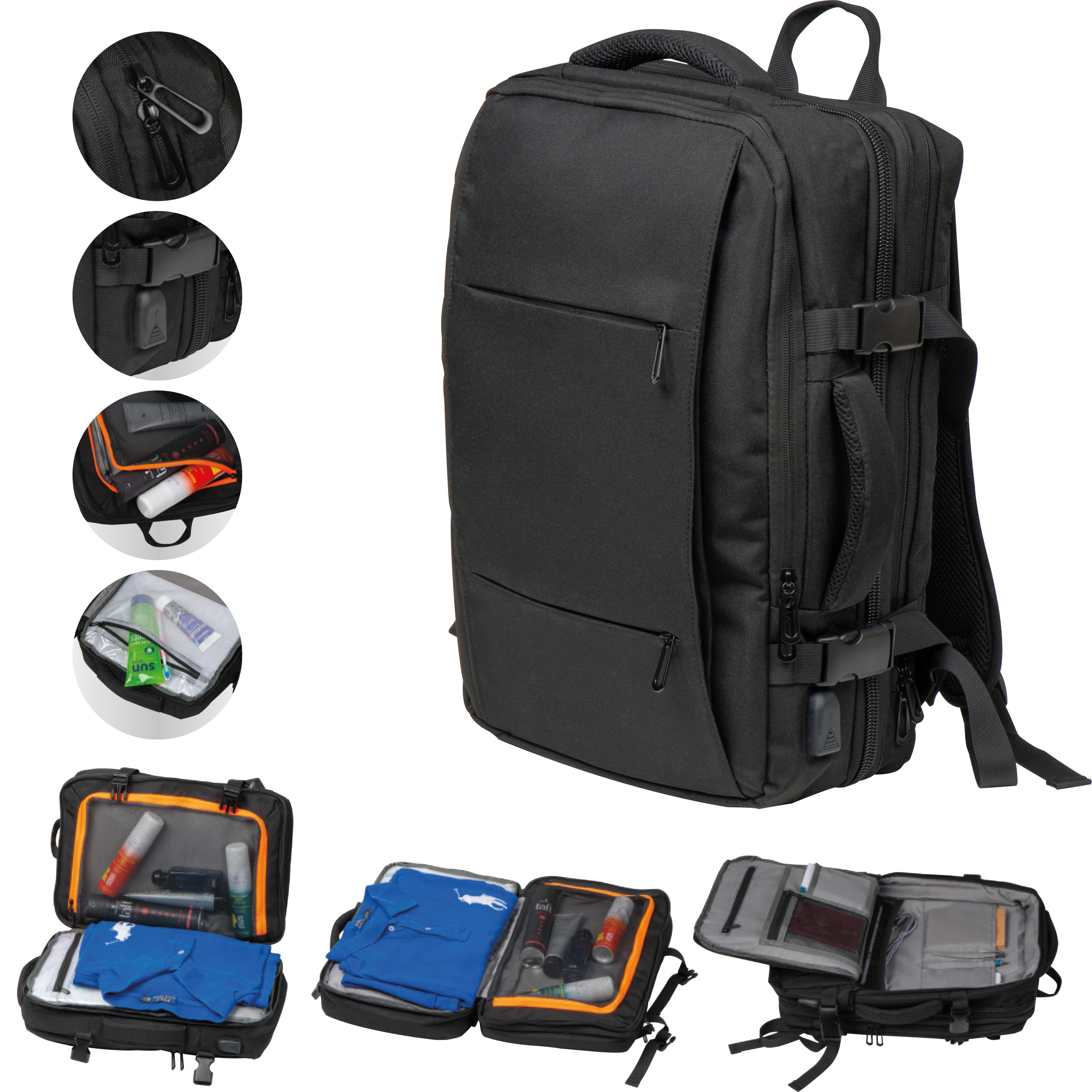 Mochila de viaje ajustable - Figaró-Montmany