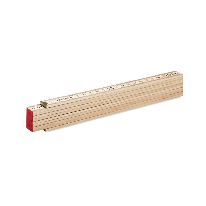 Regla plegable de carpintero de madera de abedul de 2 metros - Ibieca