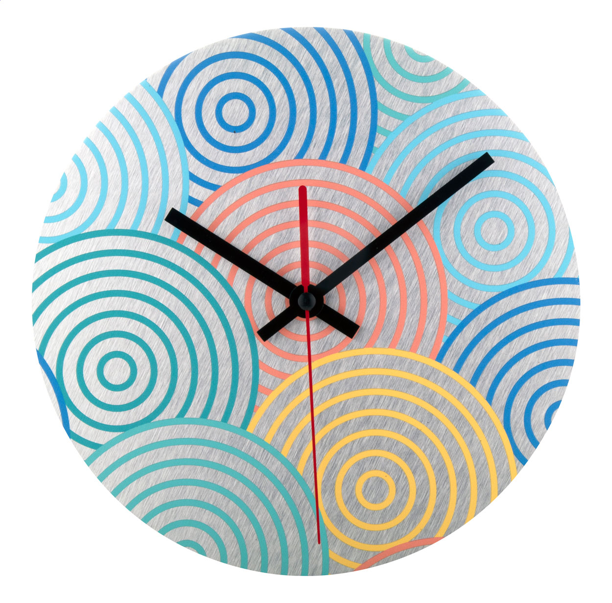 Reloj de pared de aluminio personalizado - Santiago de Compostela