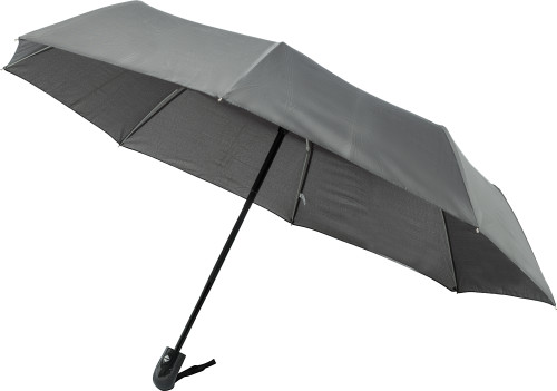 Paraguas automático plegable con mango de plástico y marco de fibra de vidrio metálico - Azanuy-Alins