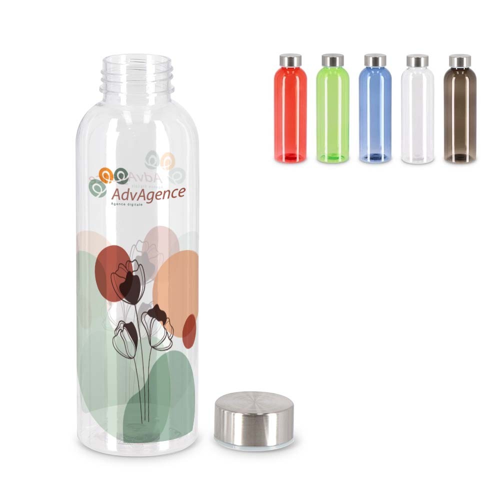 Botella Reutilizable Colorida 500ml - Ariany impreso con logotipo