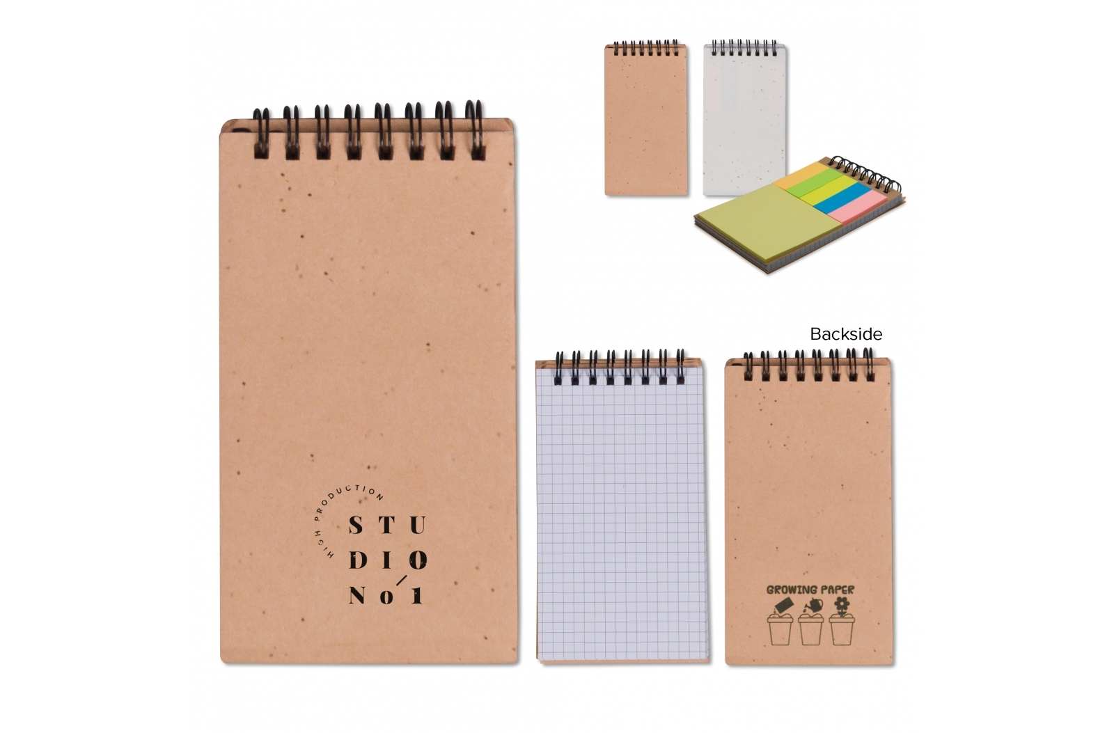 Set de Notas Adhesivas de Papel Semilla - Tolox