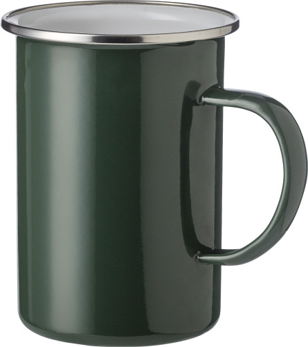 Taza Esmaltada Con Borde De Acero Inoxidable - Bunyola