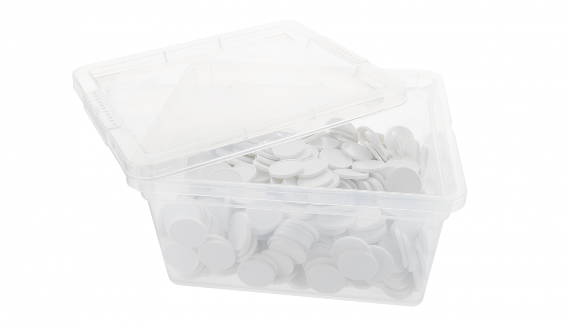 Fichas Plásticas en Caja - Outes
