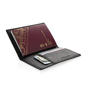 Pasaporte premium de cuero PU con protección anti-escaneo - Almuradiel