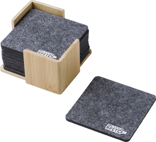 Set de posavasos Lawrence de fieltro RPET - Fuencaliente