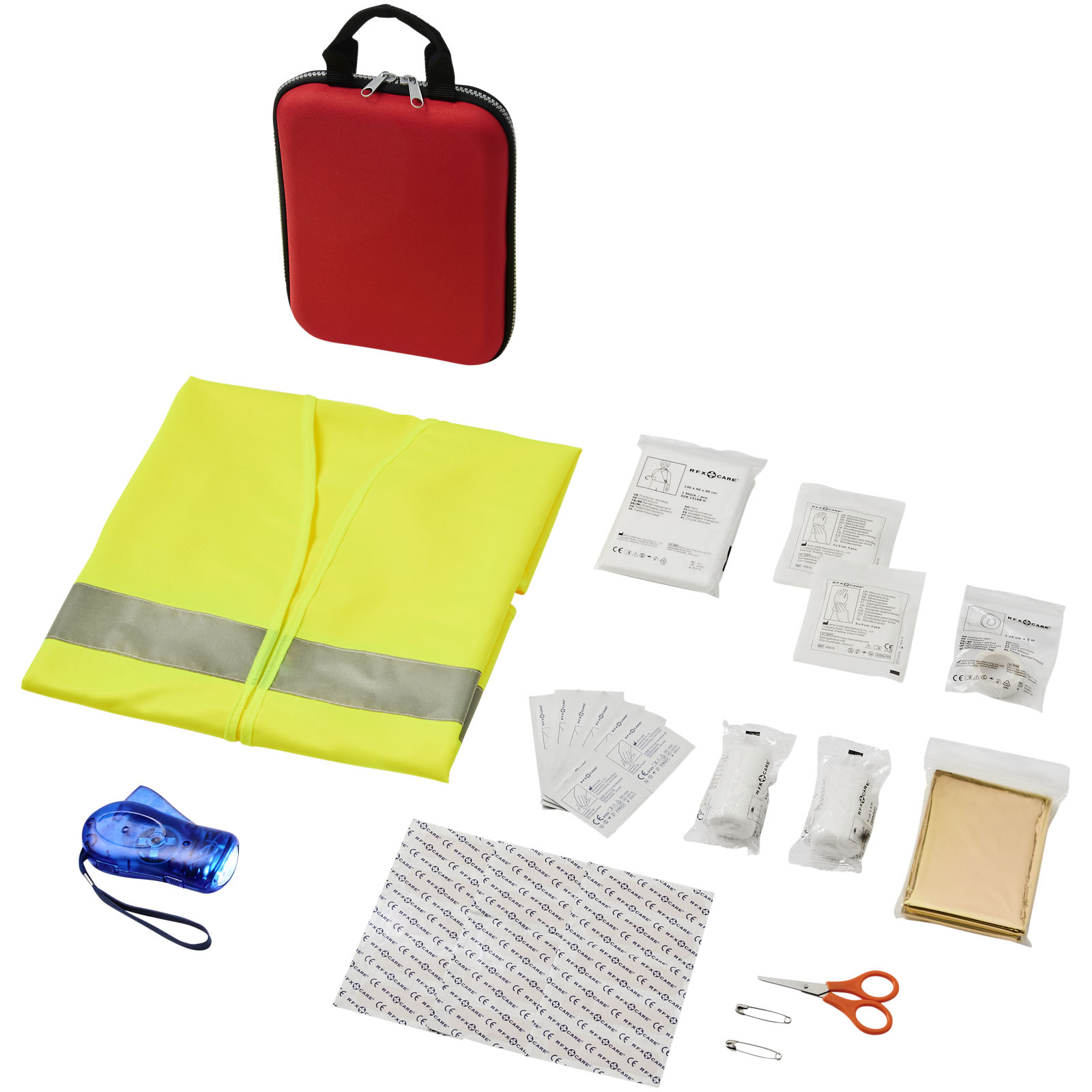 Kit de Primeros Auxilios para Emergencias de Coche - Trazo