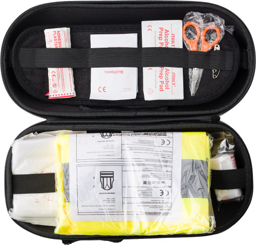 Kit de primeros auxilios de emergencia para automóvil extra grande de 40 piezas en funda de EVA - Labastida