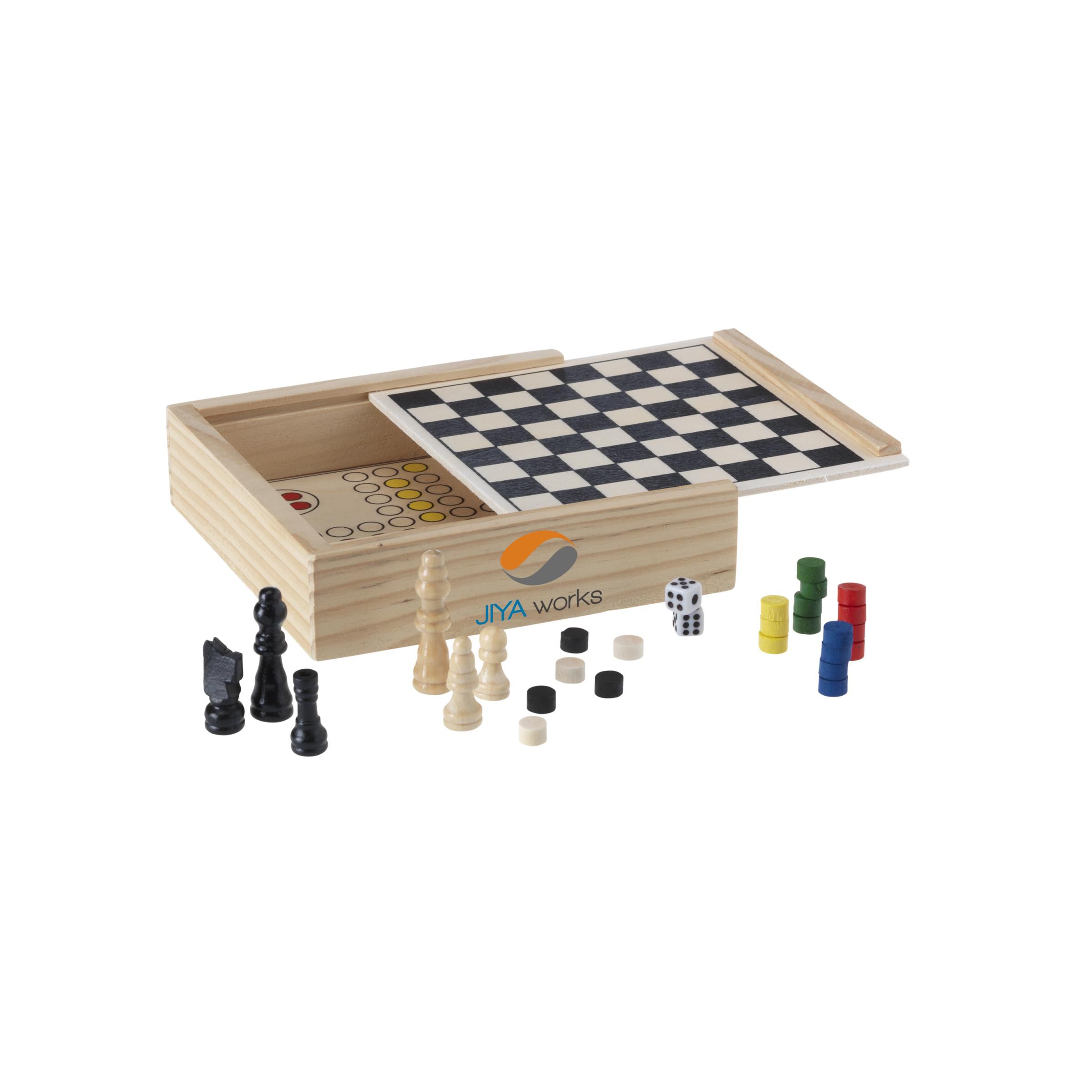 Set de Juego de Mesa de Madera Clásico 5-en-1 - Alhaurín el Grande