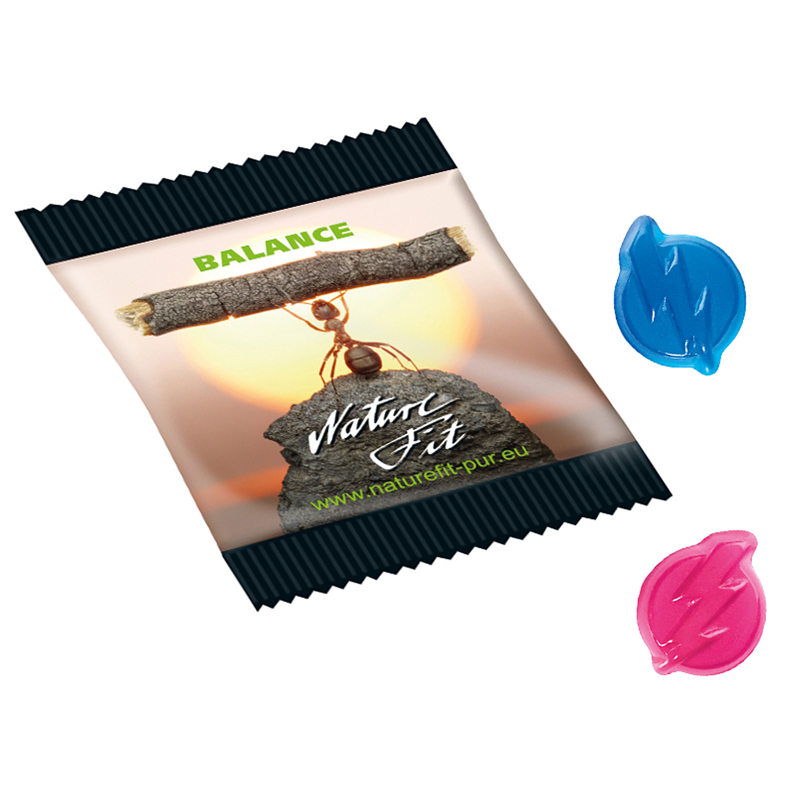 Bocadillos Energéticos de Jalea de Frutas en Empaque de Papel Aluminio Blanco - Vistabella