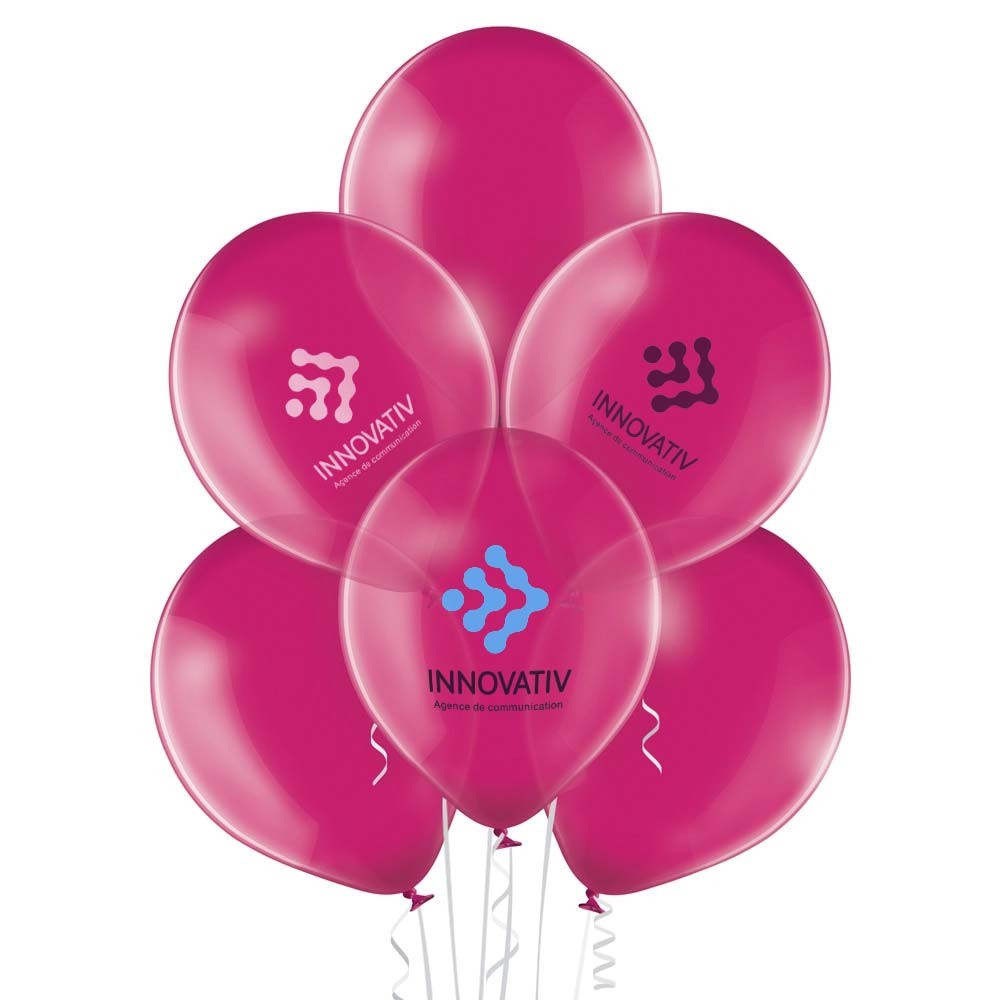 Globos de látex natural | en colores crystal | Ø 33 cm | entrega rápida | made in europe