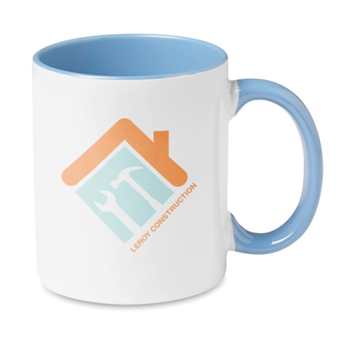 Taza cerámica de sublimación con mango de color 300ml - Montón