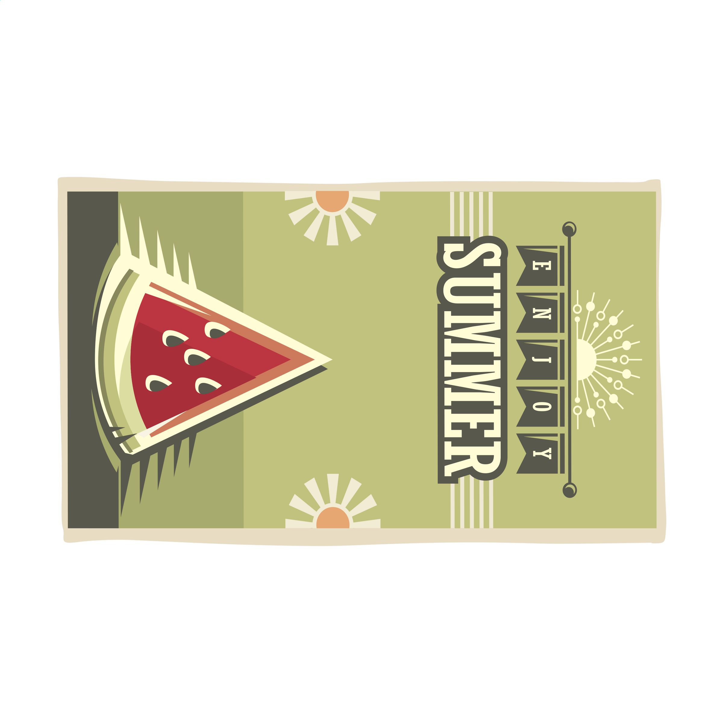 Toalla de playa de impresión a todo color lujosa hecha de RPET y algodón - Cózar