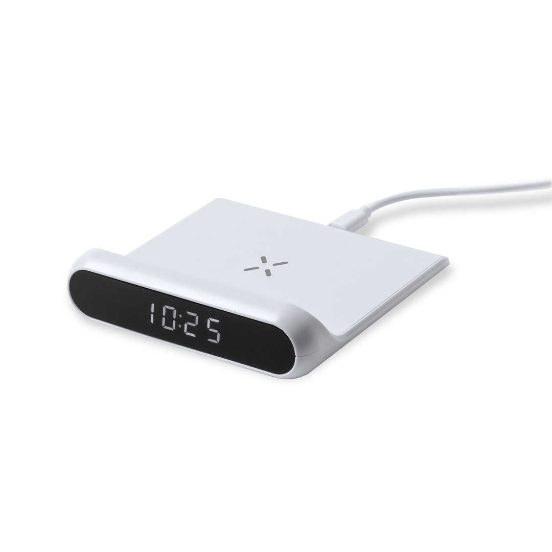 Cargador de reloj con múltiples funciones - Ashby de la Zouch - Malgrat de Mar impreso con logotipo