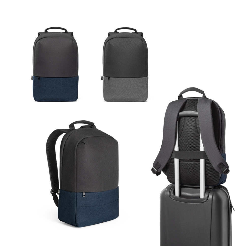 GENOA BPACK. Mochila antirrobo de poliéster reciclado de alta densidad 600D