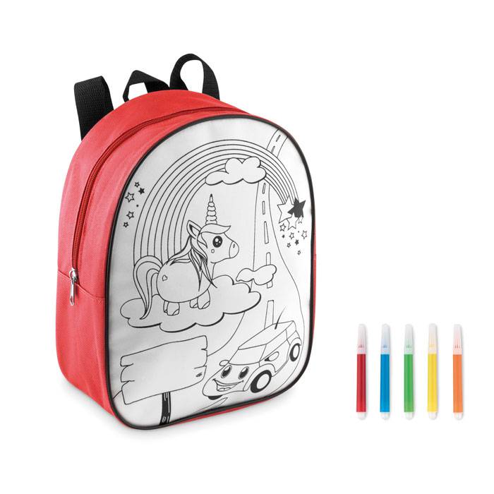 Mochila de poliéster 600D con 5 marcadores - Alcaucín