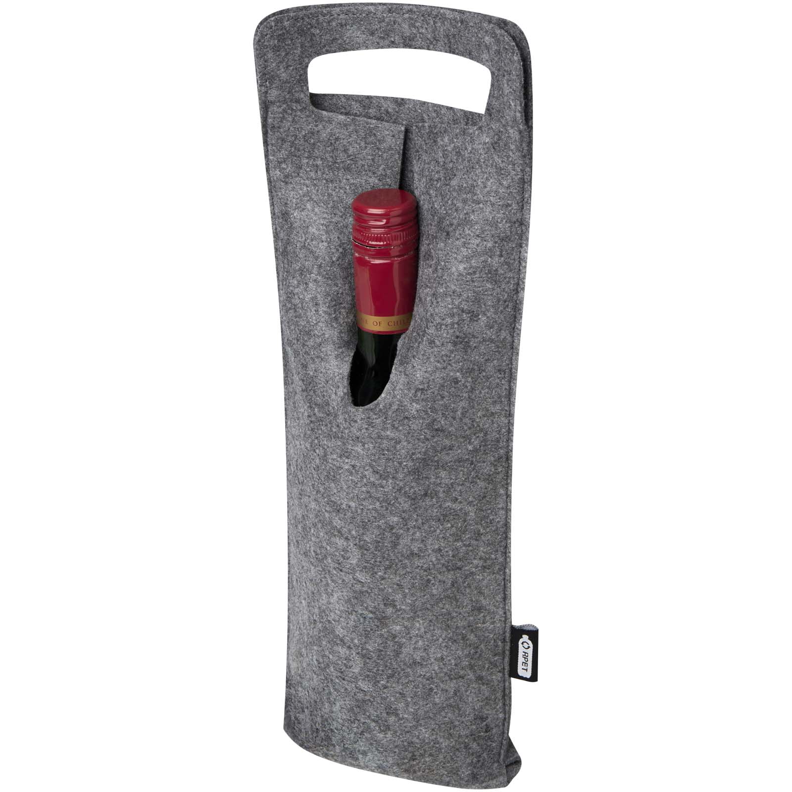 Bolsa de vino reciclada de fieltro 75 cl - Urkabustaiz
