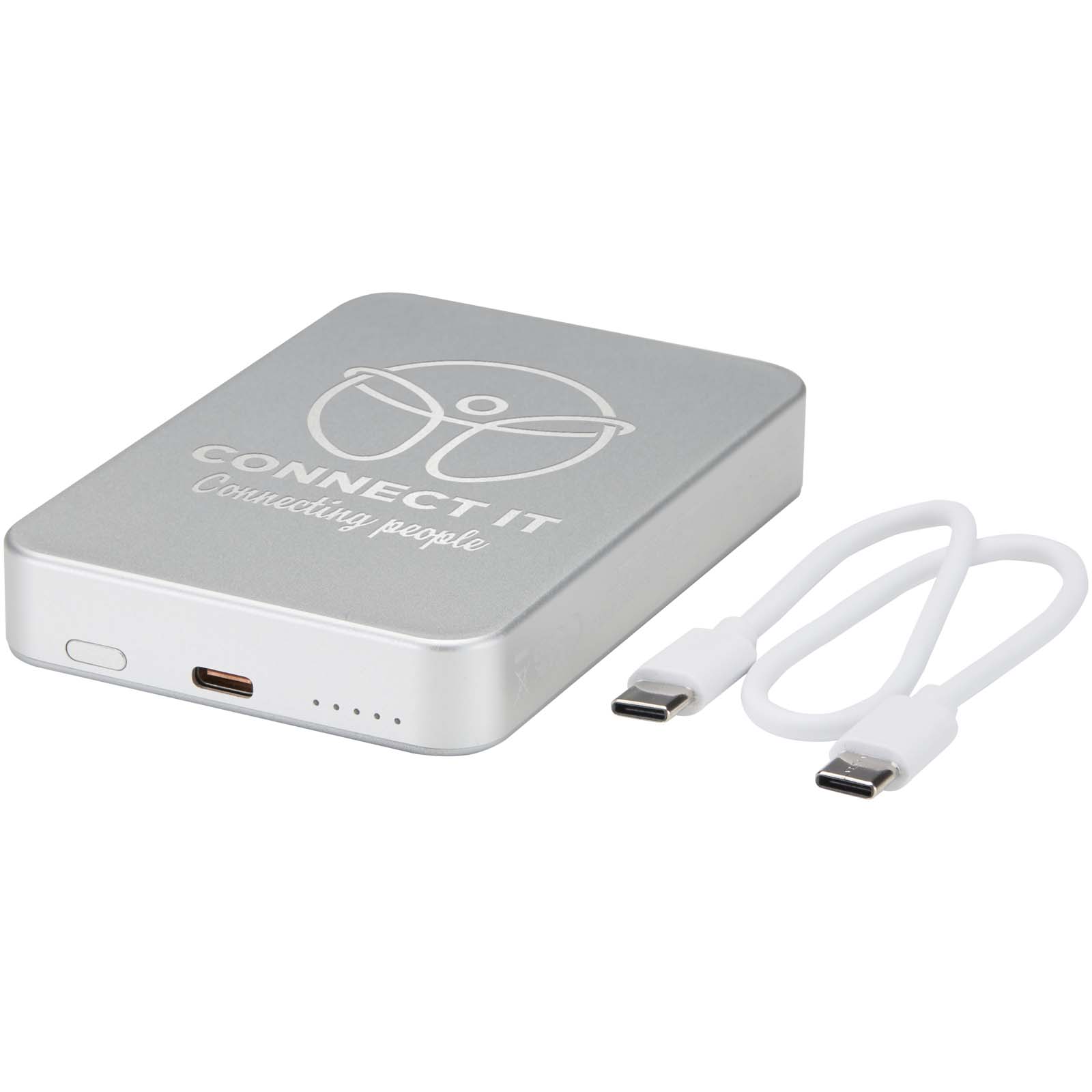 Avis powerbank de 10.000 mAh RCS de aluminio reciclado con conexión magnética