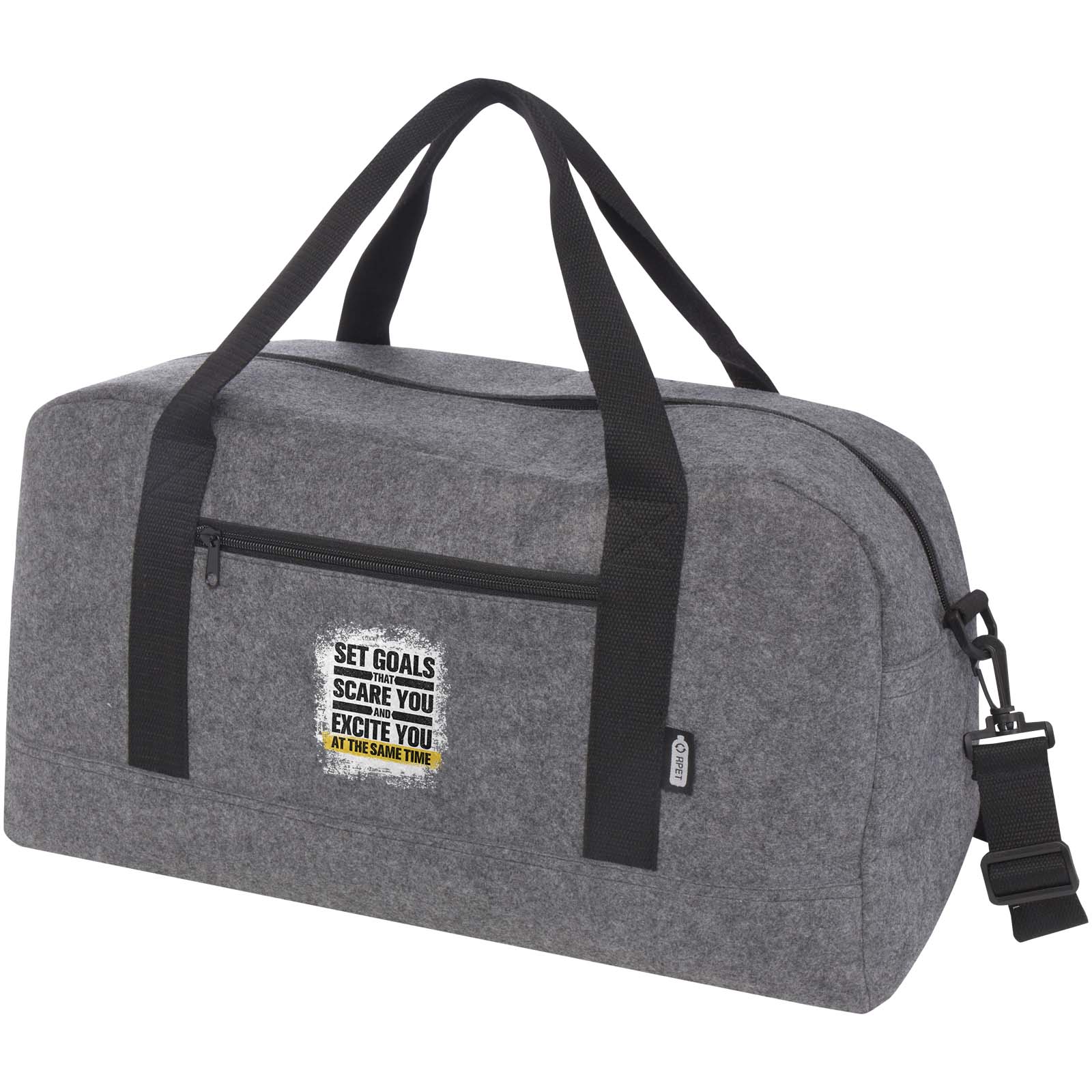 Bolsa de viaje reciclada EcoFelt 35L - Torredonjimeno impreso con logotipo