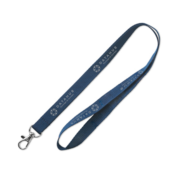 Cordón plano de poliéster personalizado con gancho de metal - Mijas