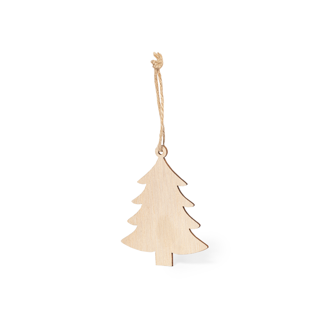 Adorno de Navidad de Madera Natural - Esporles