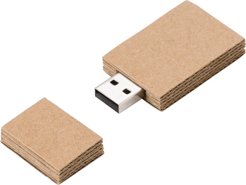 Unidad USB 2.0 de cartón con tapa protectora - Mocejón