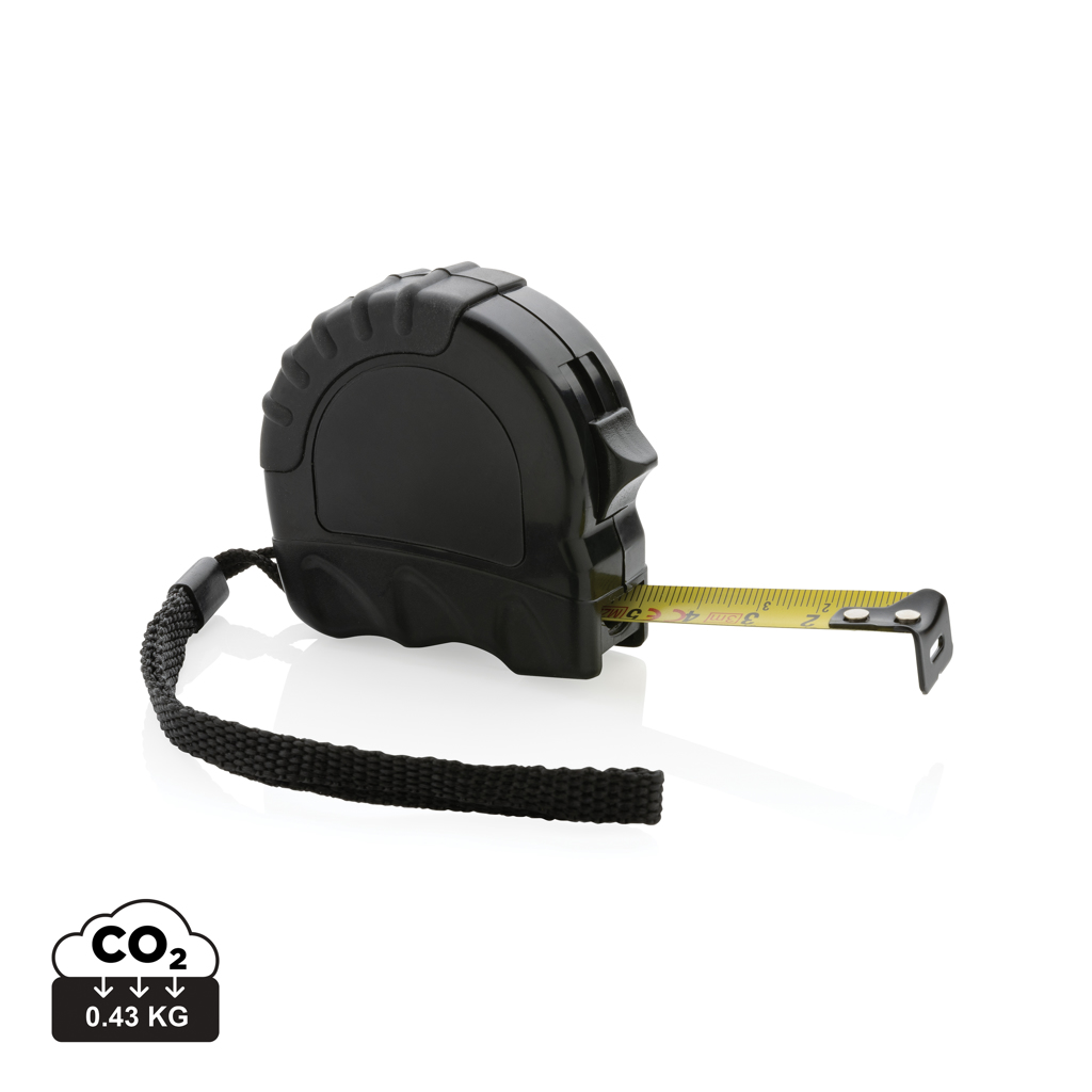 Cinta métrica reciclada ABS de 3 metros certificada por RCS con agarre de goma TRP - Trasobares