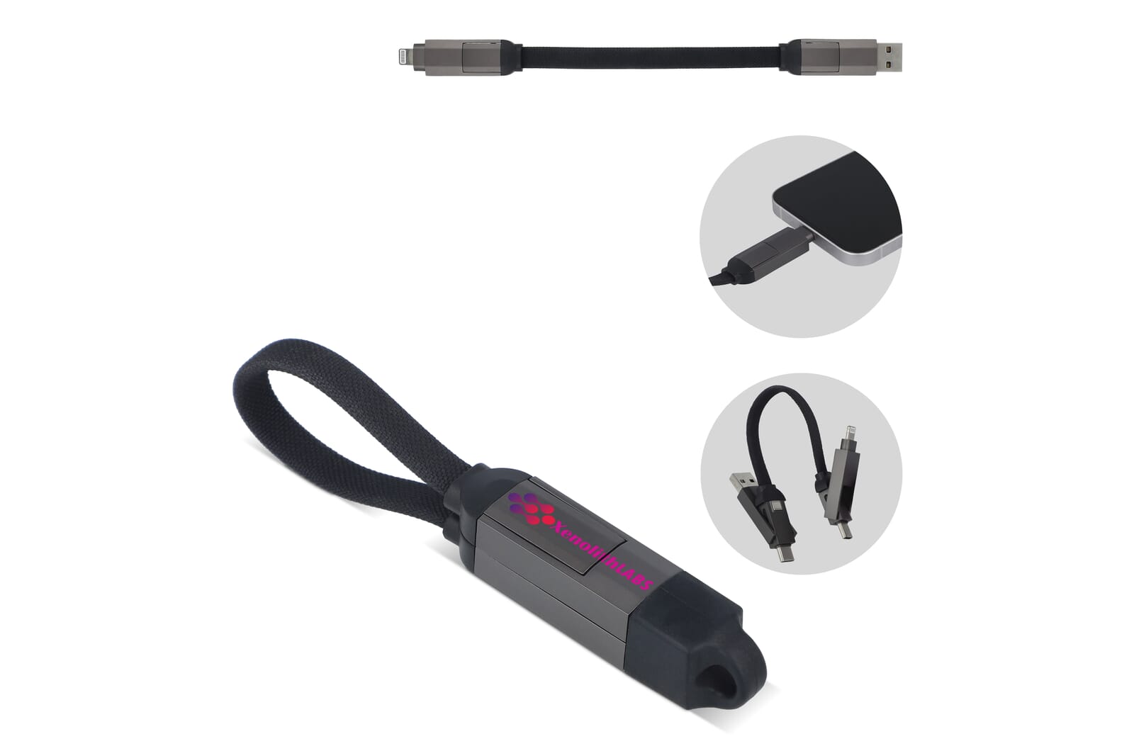 Cable multifuncional 4 en 1 de viaje - La Solana
