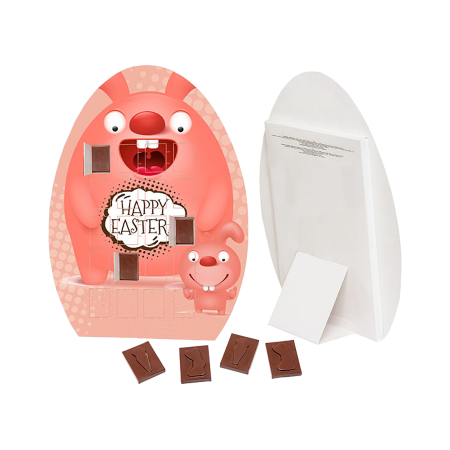Caja de Chocolate de Huevo de Pascua con 20 Chocolates Rectangulares - Menasalbas