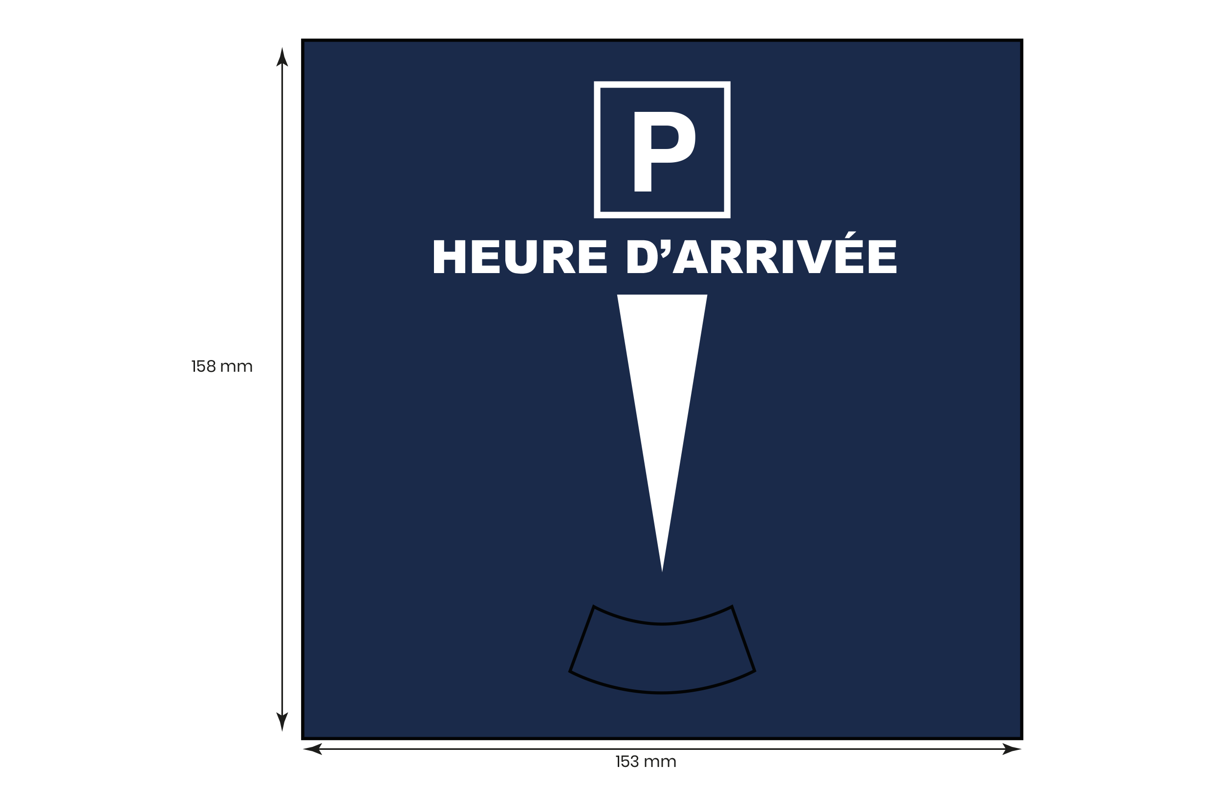 Disque stationnement carton