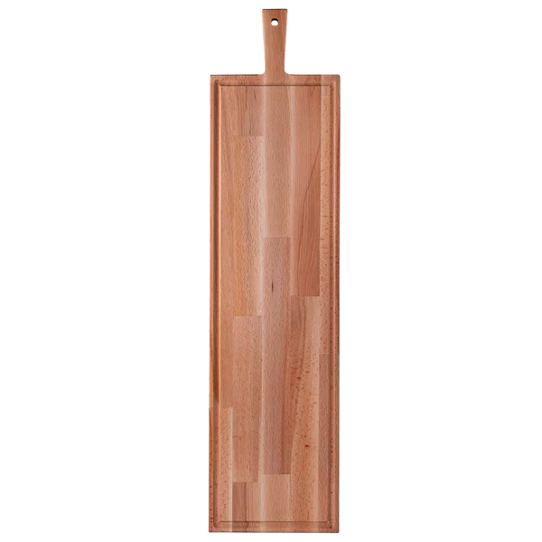 Serveerplank Beukenhout Met Handvat & Sapgeul - 80 x 20 cm