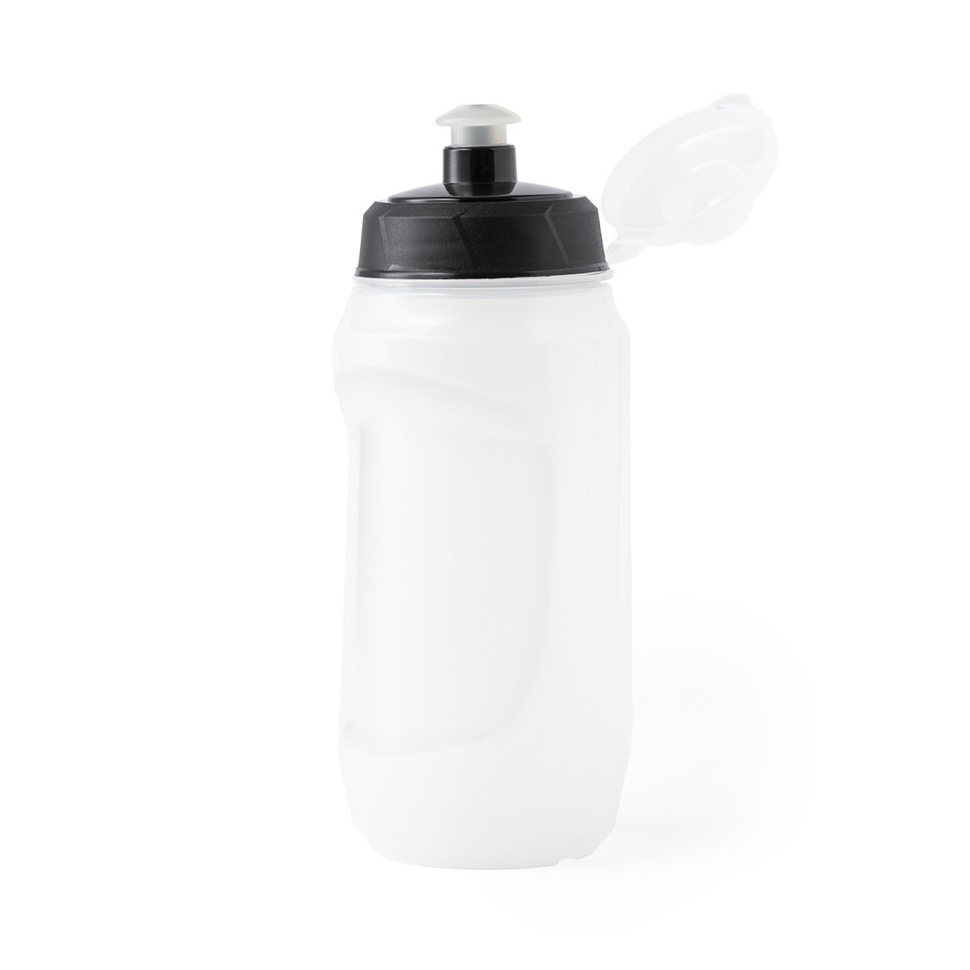 Botella de PE translúcida blanca con dispensador de seguridad - Torrelles de Llobregat