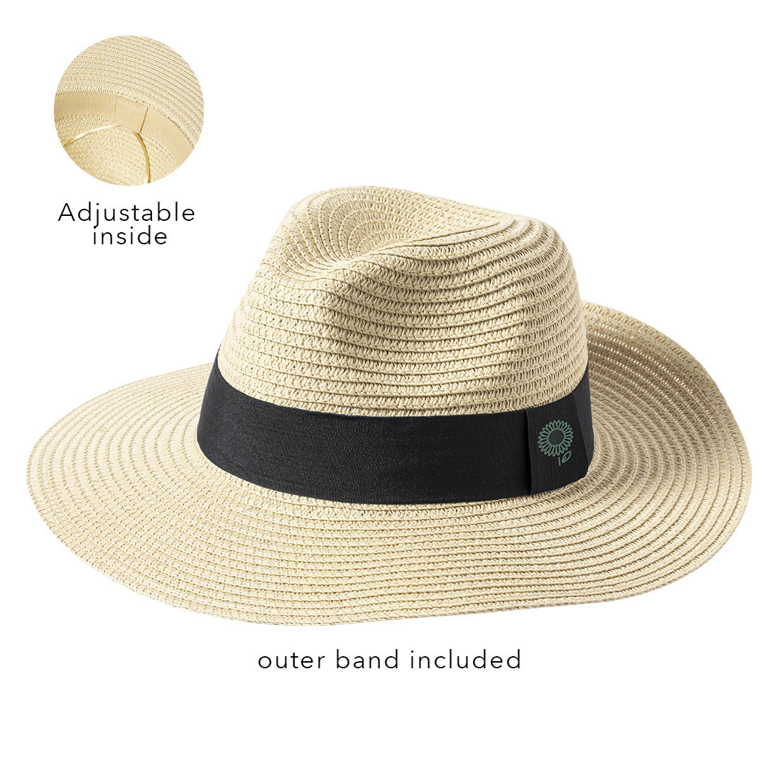 Sombrero Sintético de Ala Ancha Ajustable - Boiro