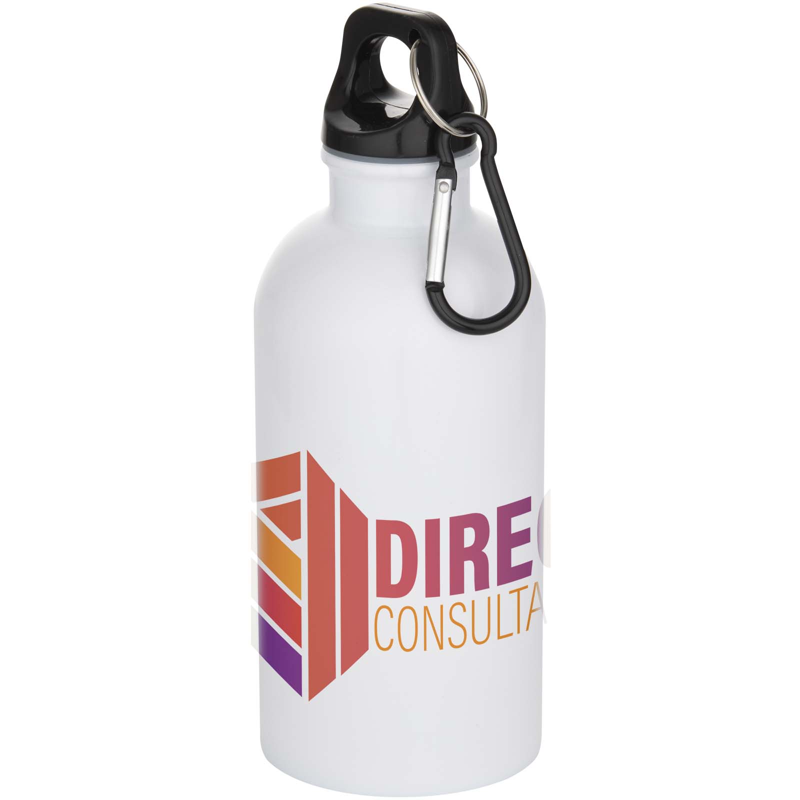 Botella de agua 'EcoHidratación' 400 ml con mosquetón - Urda