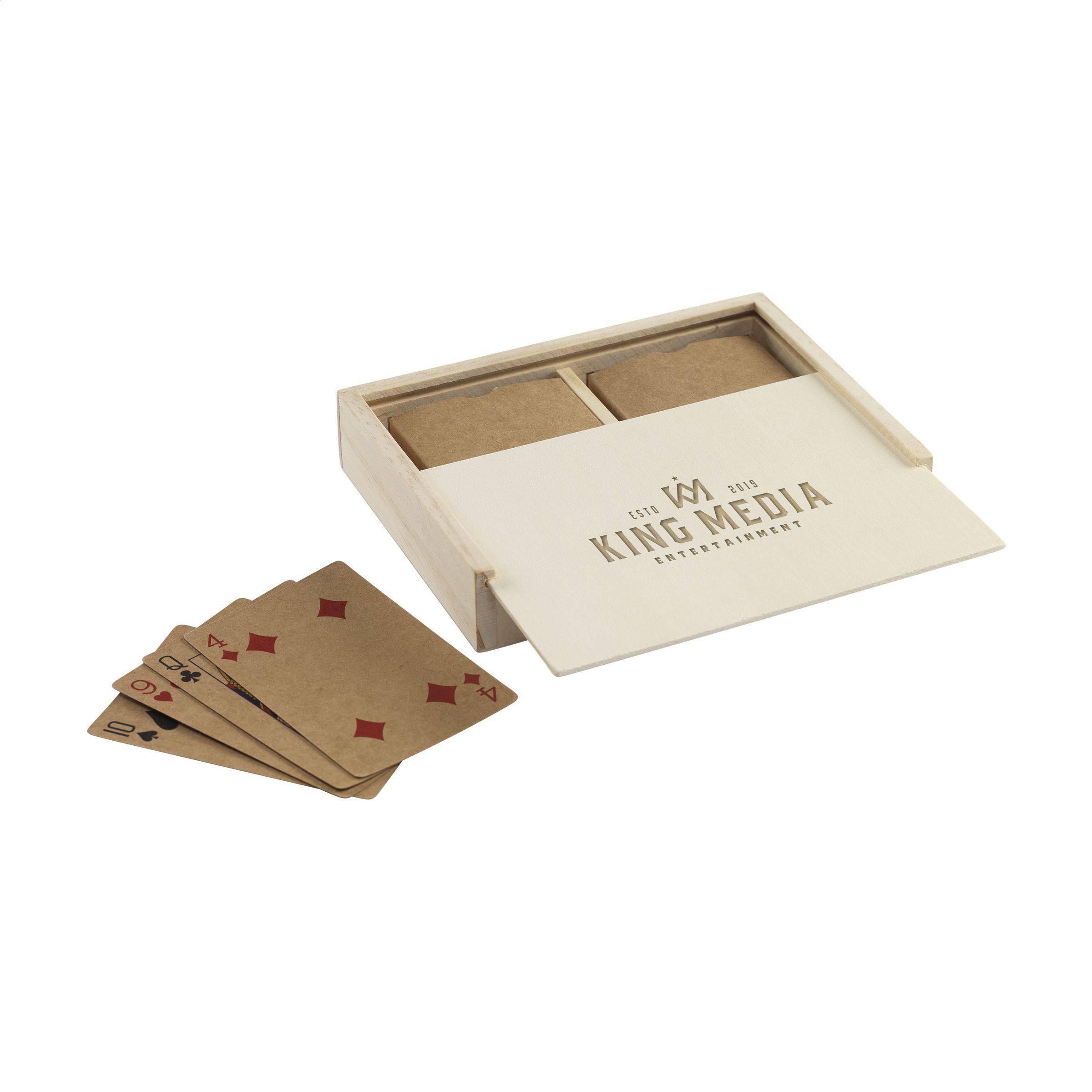 Cartas de juego recicladas dobles