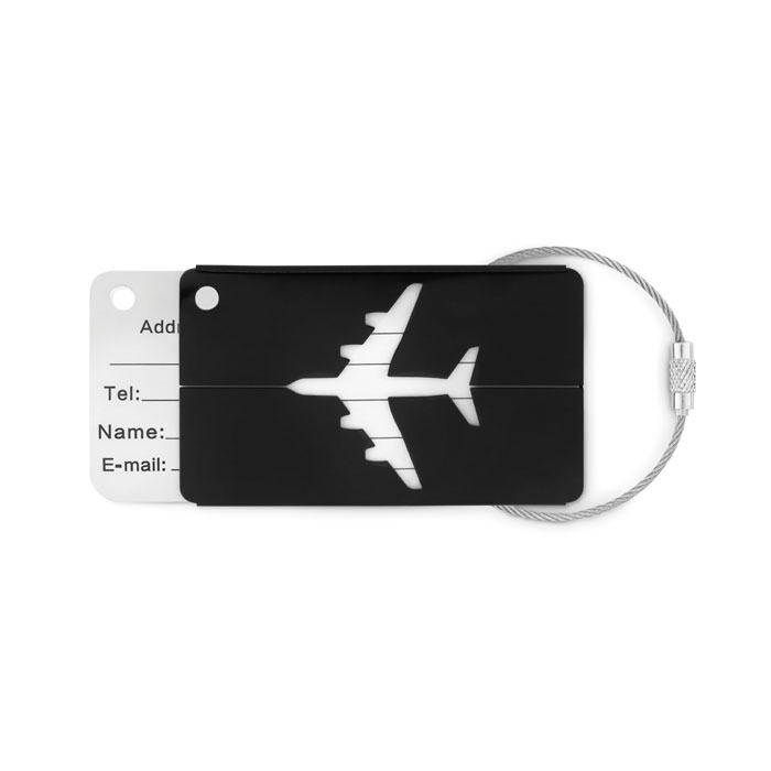 Etiqueta de equipaje de avión de aluminio - Bilbao 