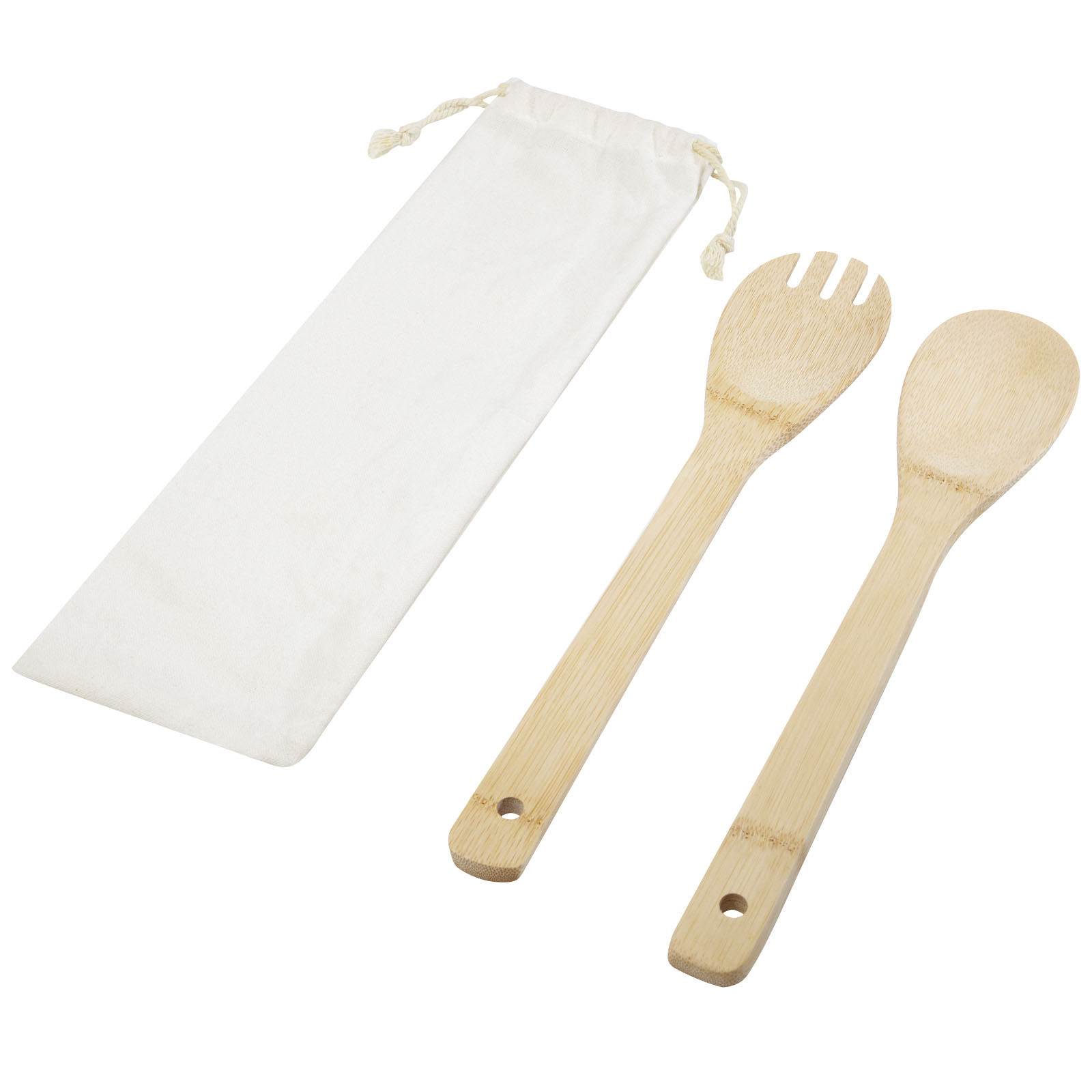 Set de Cuchara y Tenedor para Ensalada de Bambú - Òdena