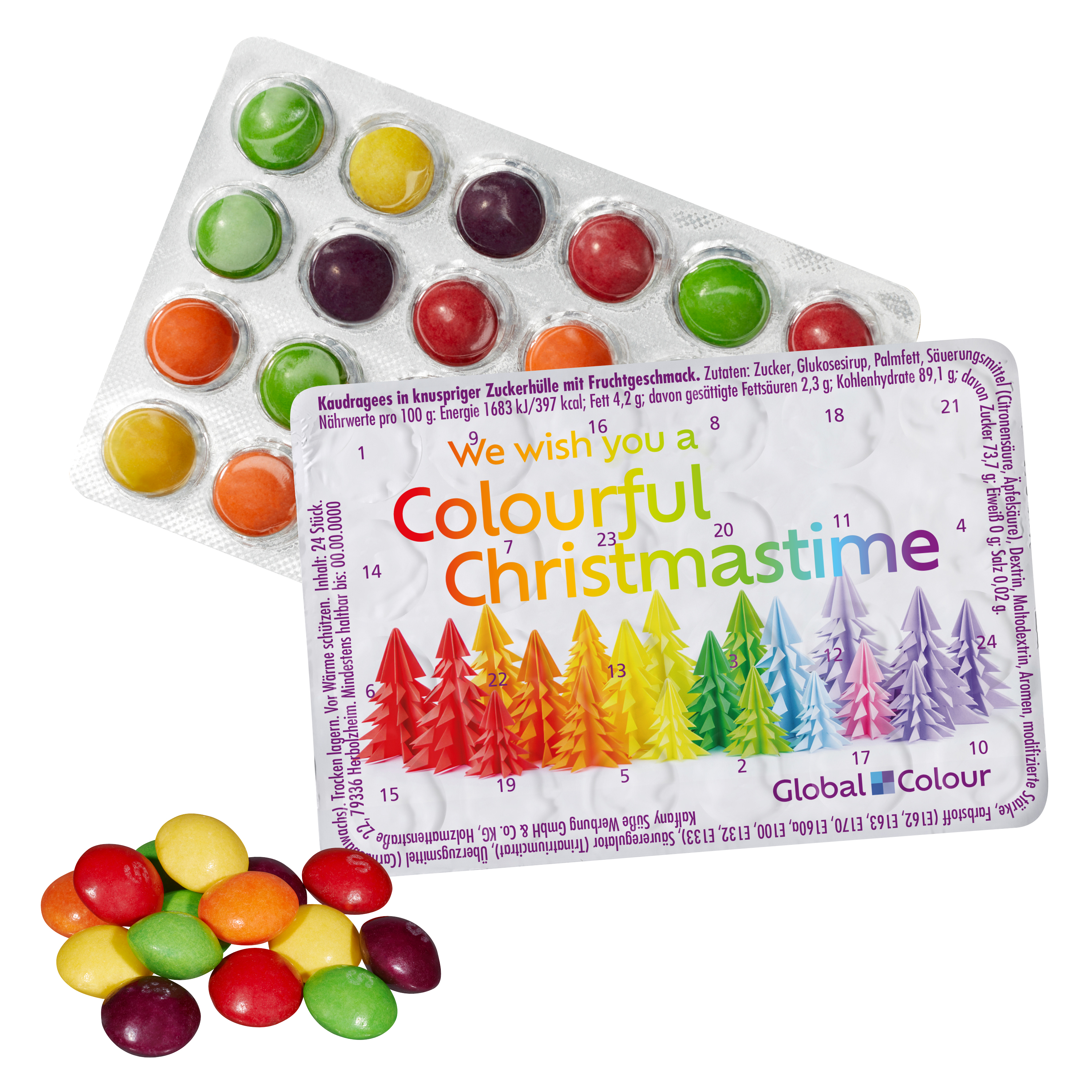 Calendario de Adviento Más Pequeño del Mundo con Skittles - Biscarrués