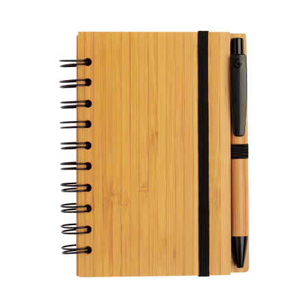 Cuaderno A6 de bambú con bolígrafo - El Borge