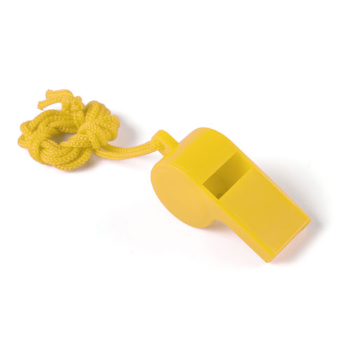 Silbato clásico colorido con cordón para el cuello - Arcicóllar