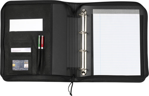 Carpeta de conferencia A4 de poliéster con bloc de notas - El Robledo