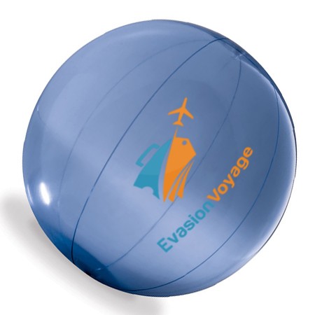 Pelota de playa inflable de PVC transparente con un diámetro de 28cm - Foxton - Curtis