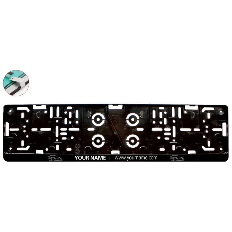 Soporte de matrícula FlexiClick - Navardún impreso con logotipo