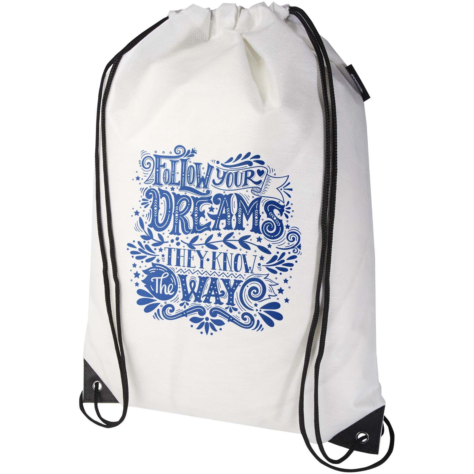 Bolsa de cordón reciclada resistente - Santa Maria de Miralles