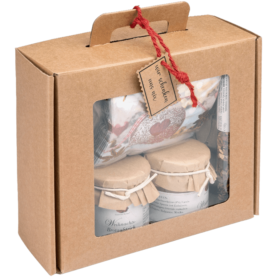 Caja Gourmet Tiempo de Invierno con tarjeta de felicitación personalizada - Lantarón