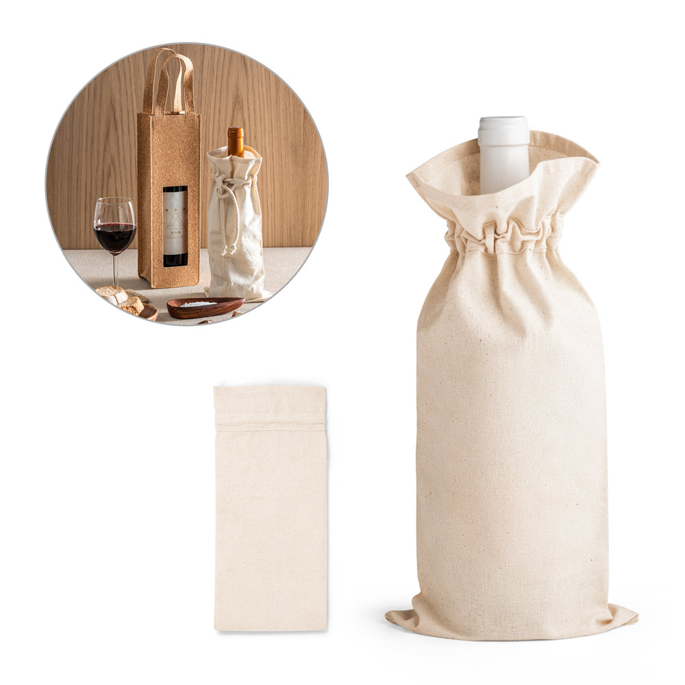 Bolsa de botella con cordón de algodón - Castelflorite