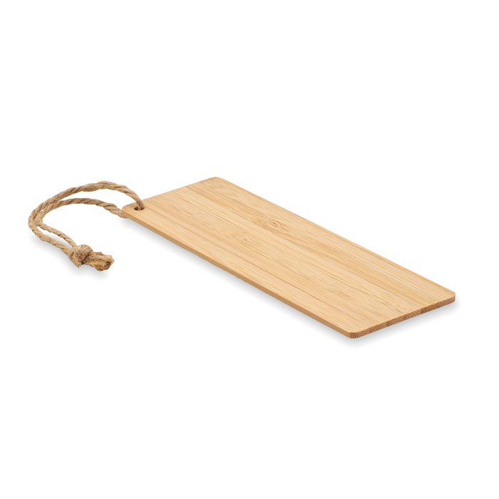 Marcapáginas de Bambú Natural con Cordón de Yute - Cariño