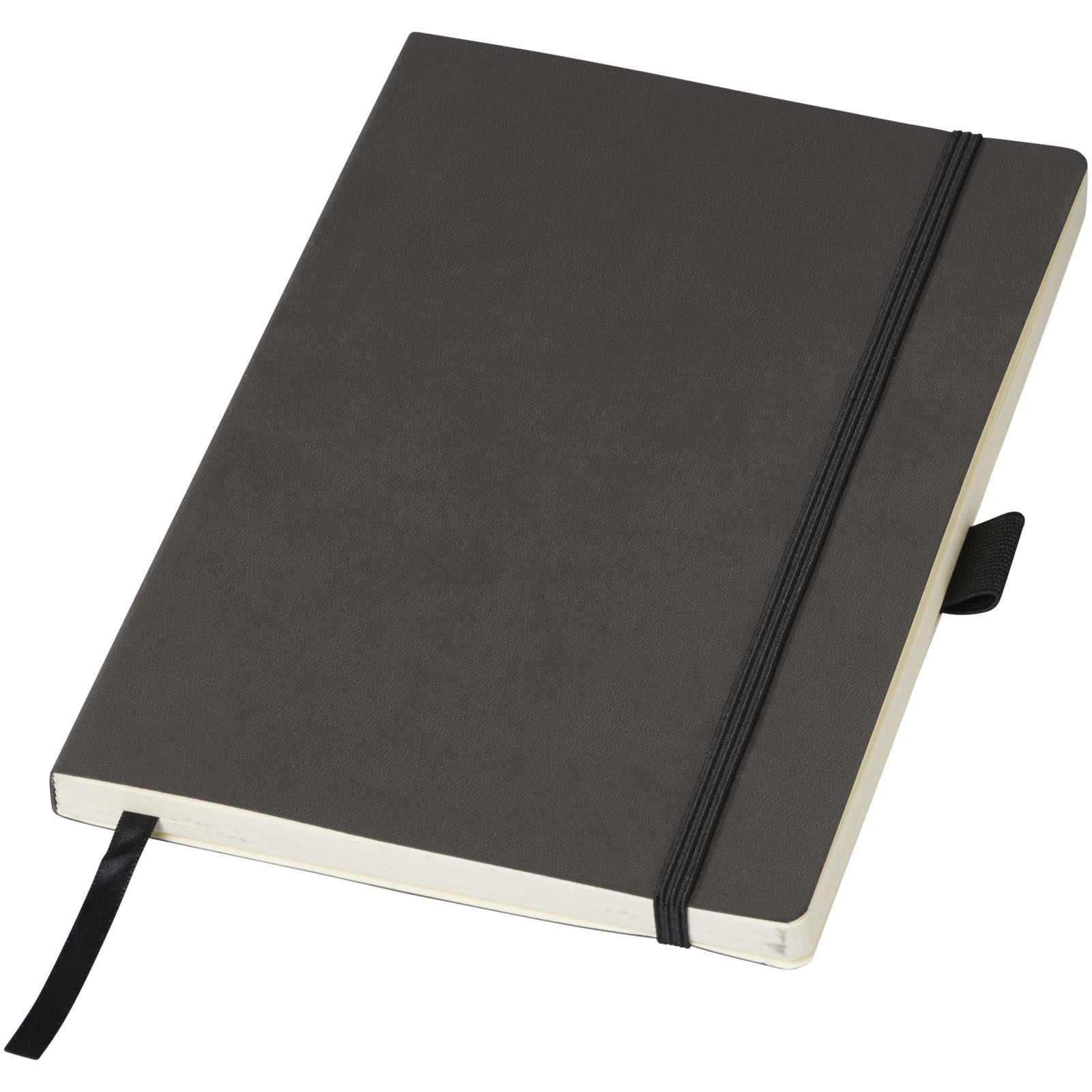 Cuaderno con cubierta suave al tacto con cierre elástico y bolsillo para documentos - Carmona